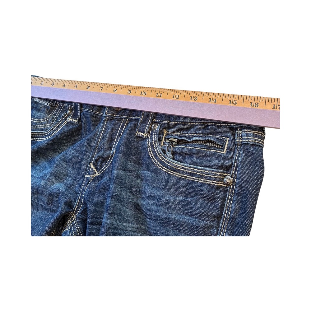 ReRock Republic Jeans Womens 8R Dark‎ Wash Denim Skinny Embellished Pockets - Picture 6 of 11